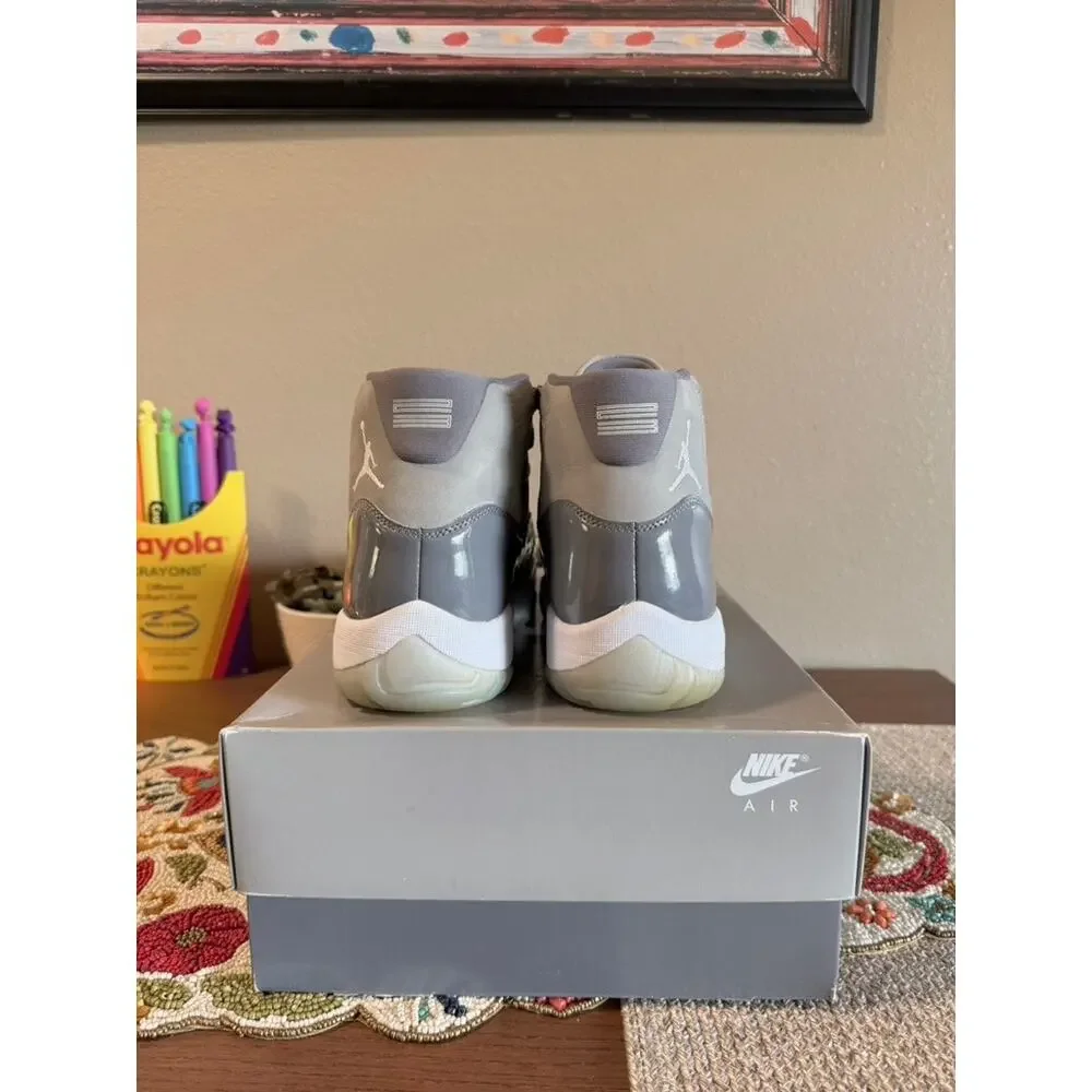 Jordan 11 Retro Cool Grey 2021 White Medium Cement Tokyo Suede CT8012 005